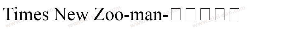 Times New Zoo-man字体转换